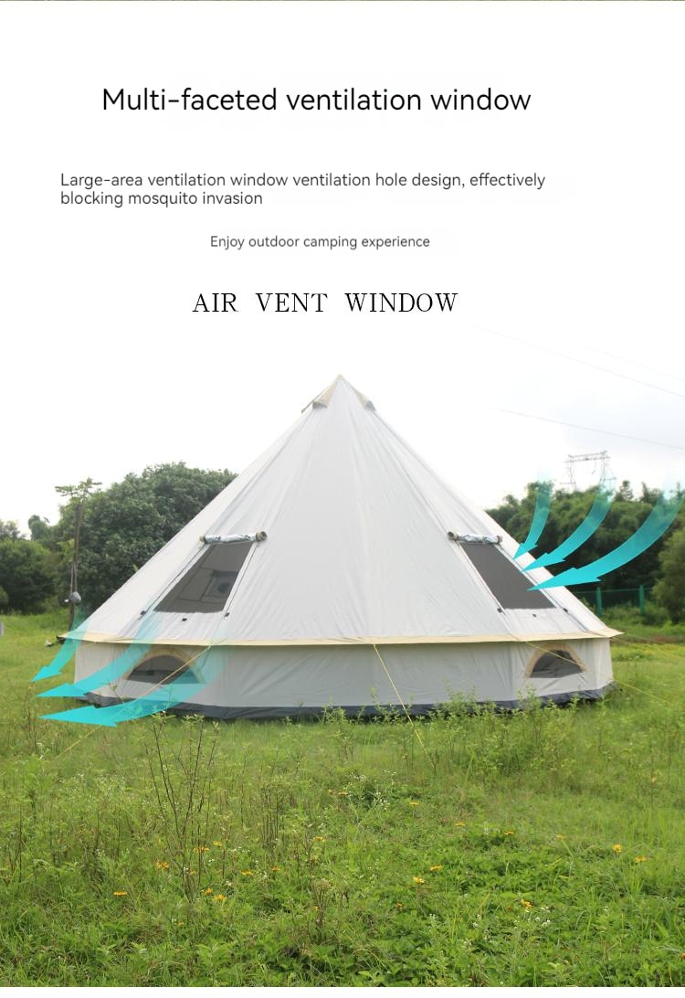 Cheap Goat Tents Ultralarge 8 12 Person 500*500*300CM Mongolia Yurt Family Travel Hiking Anti Mosquito Sun Shelter Awning Gazebo Camping Tent   